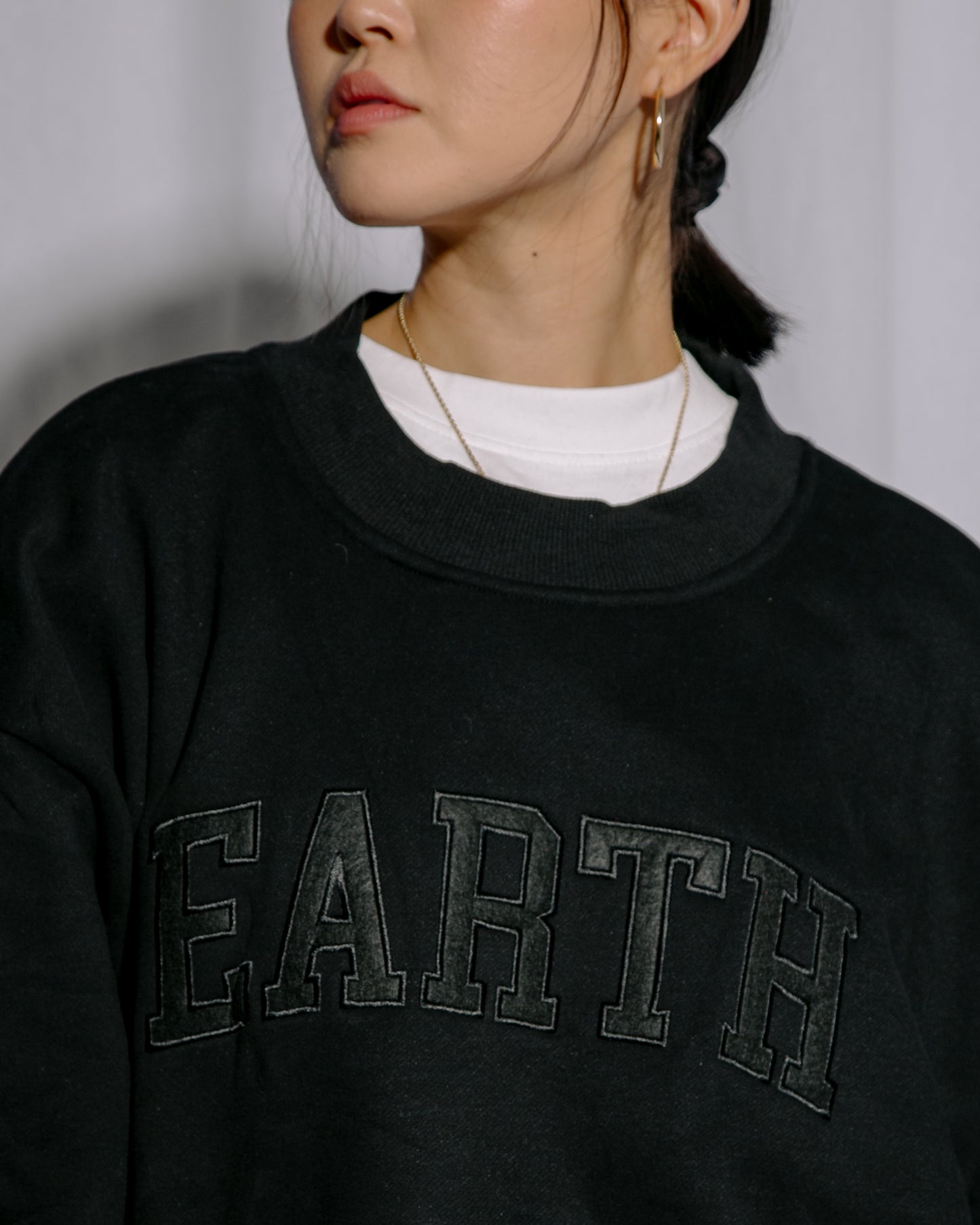 "Earth" Sports Oversized Crew