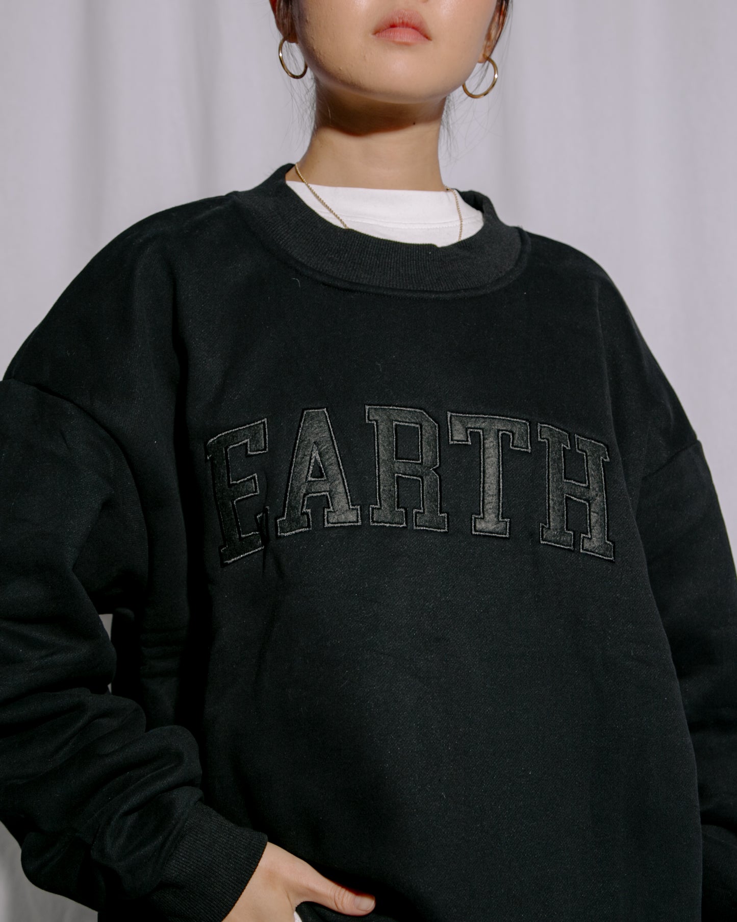 "Earth" Sports Oversized Crew