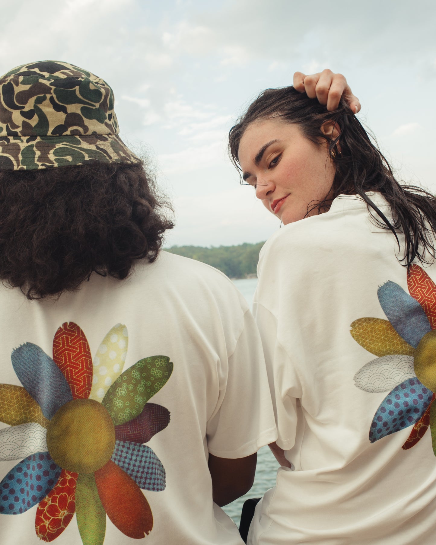 Kasuri Flower Tee