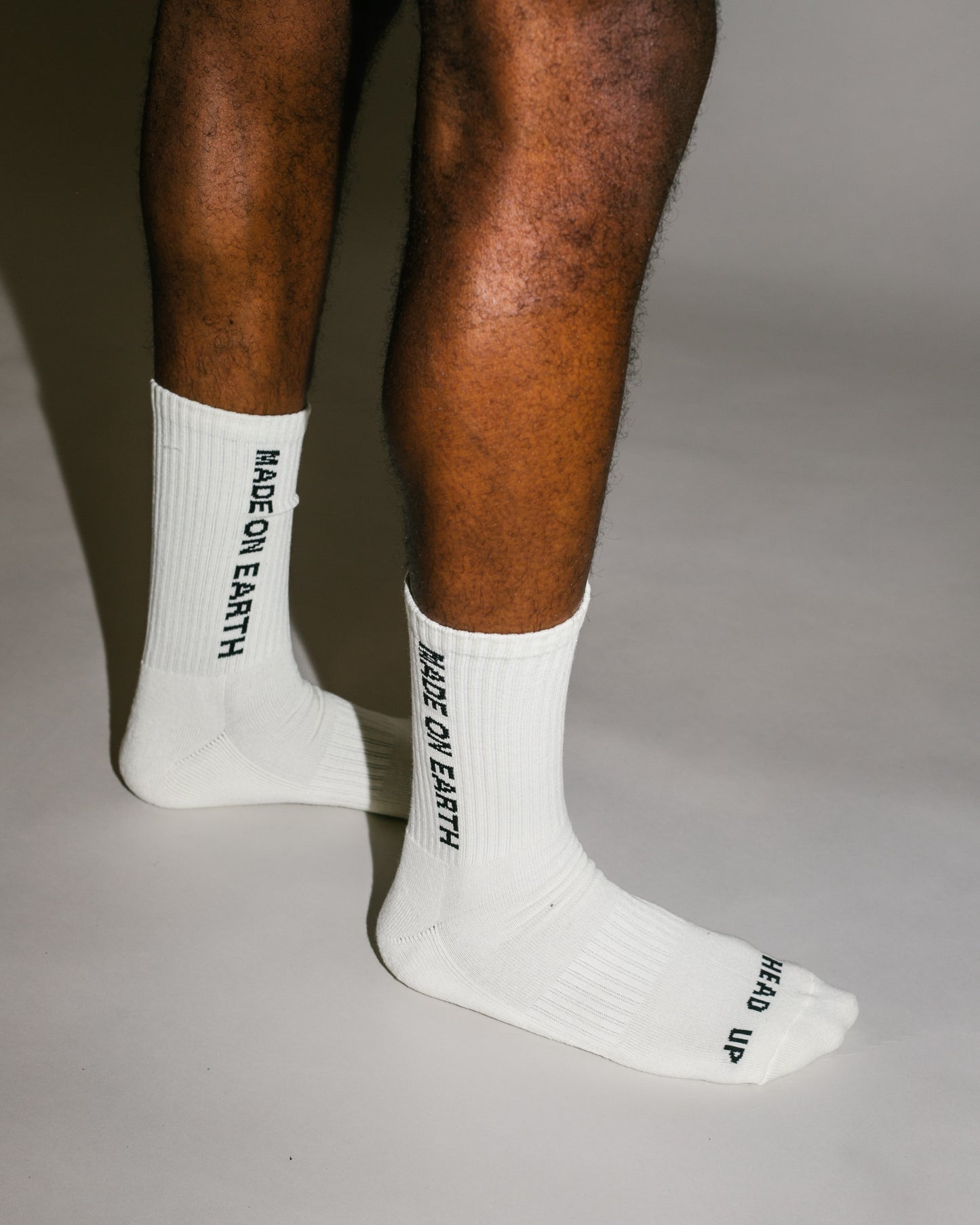 Crew Socks - Vintage White/ Black