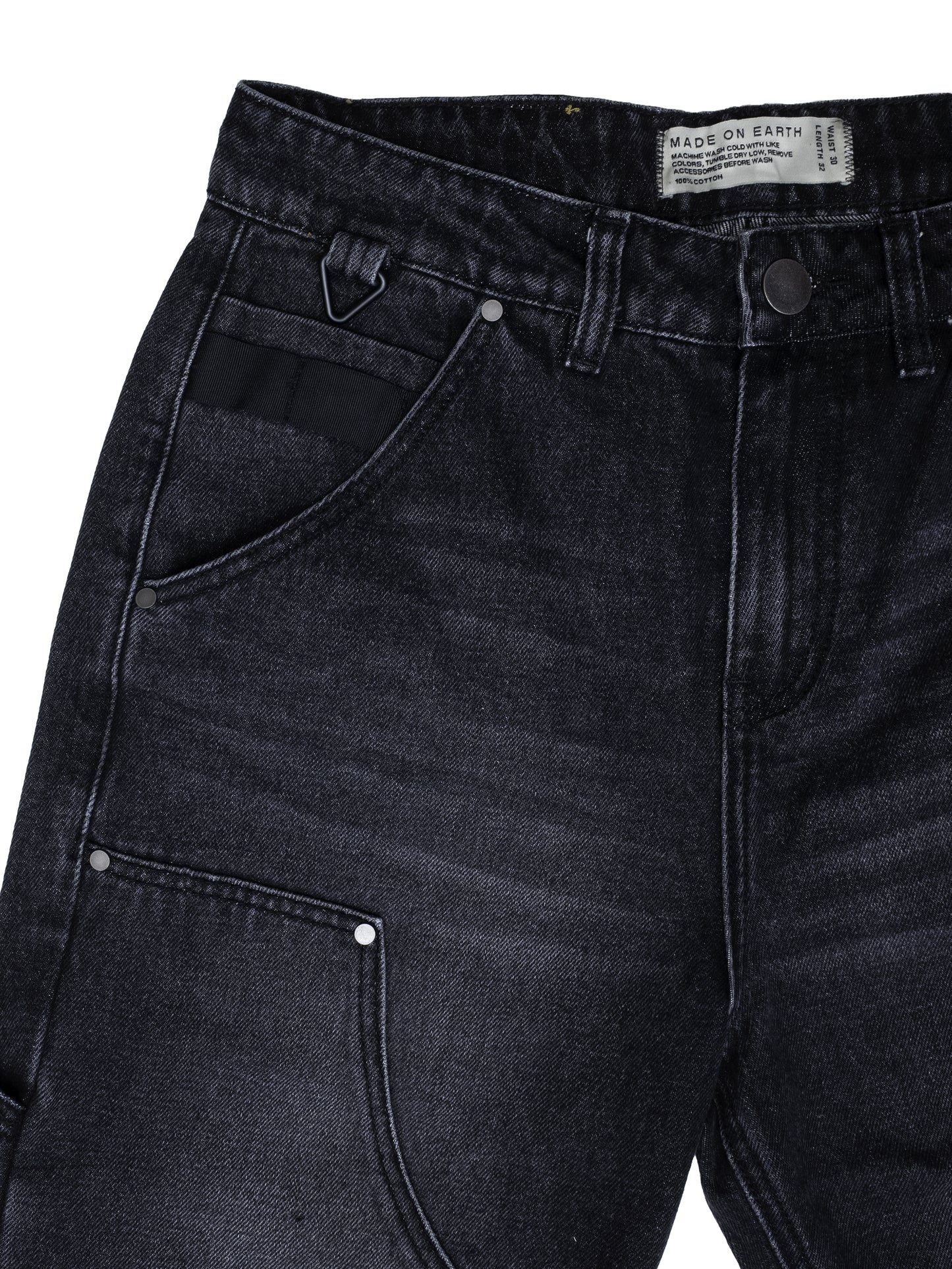 Washed Black Carpenter Pants