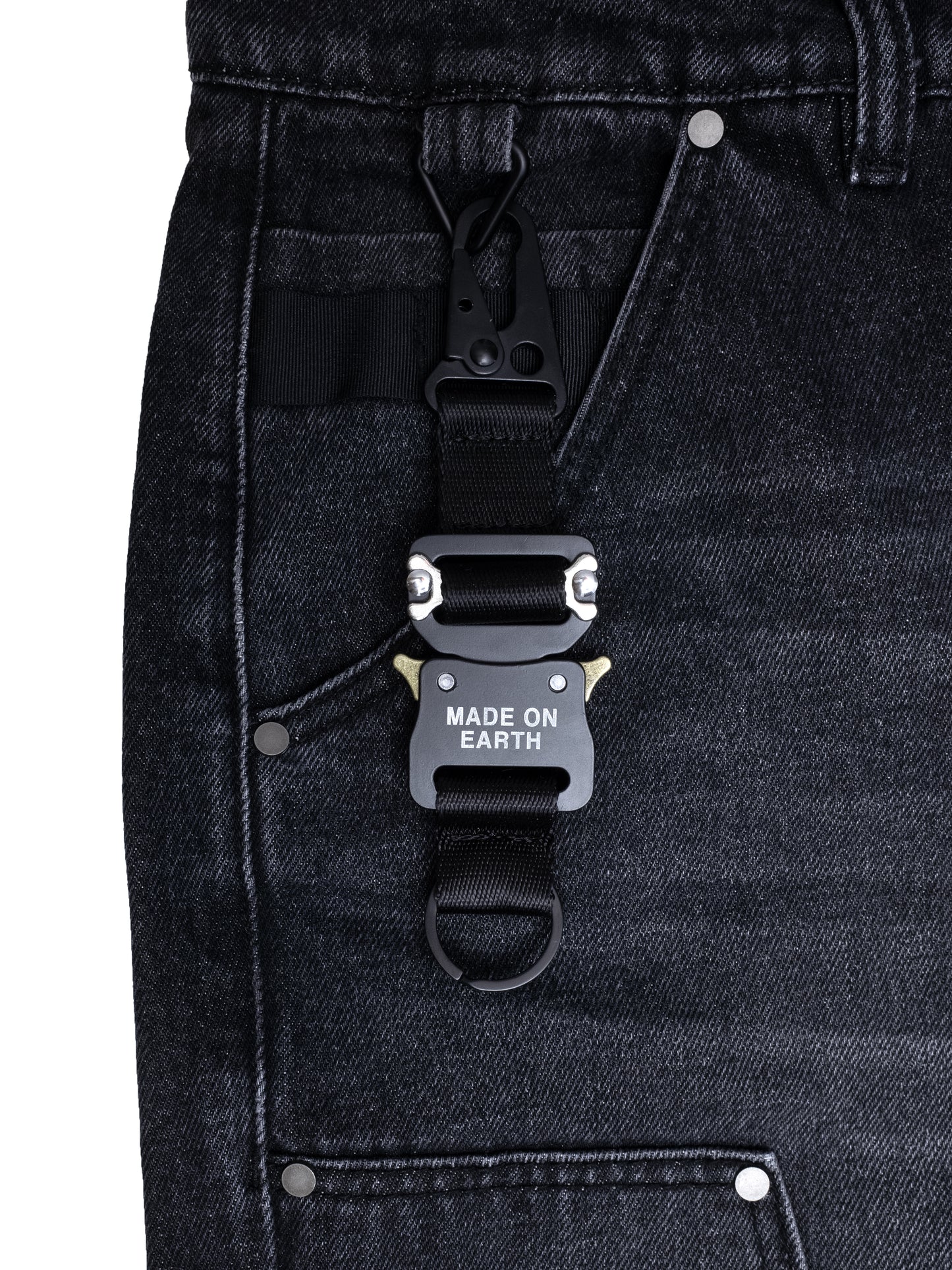 Washed Black Carpenter Pants