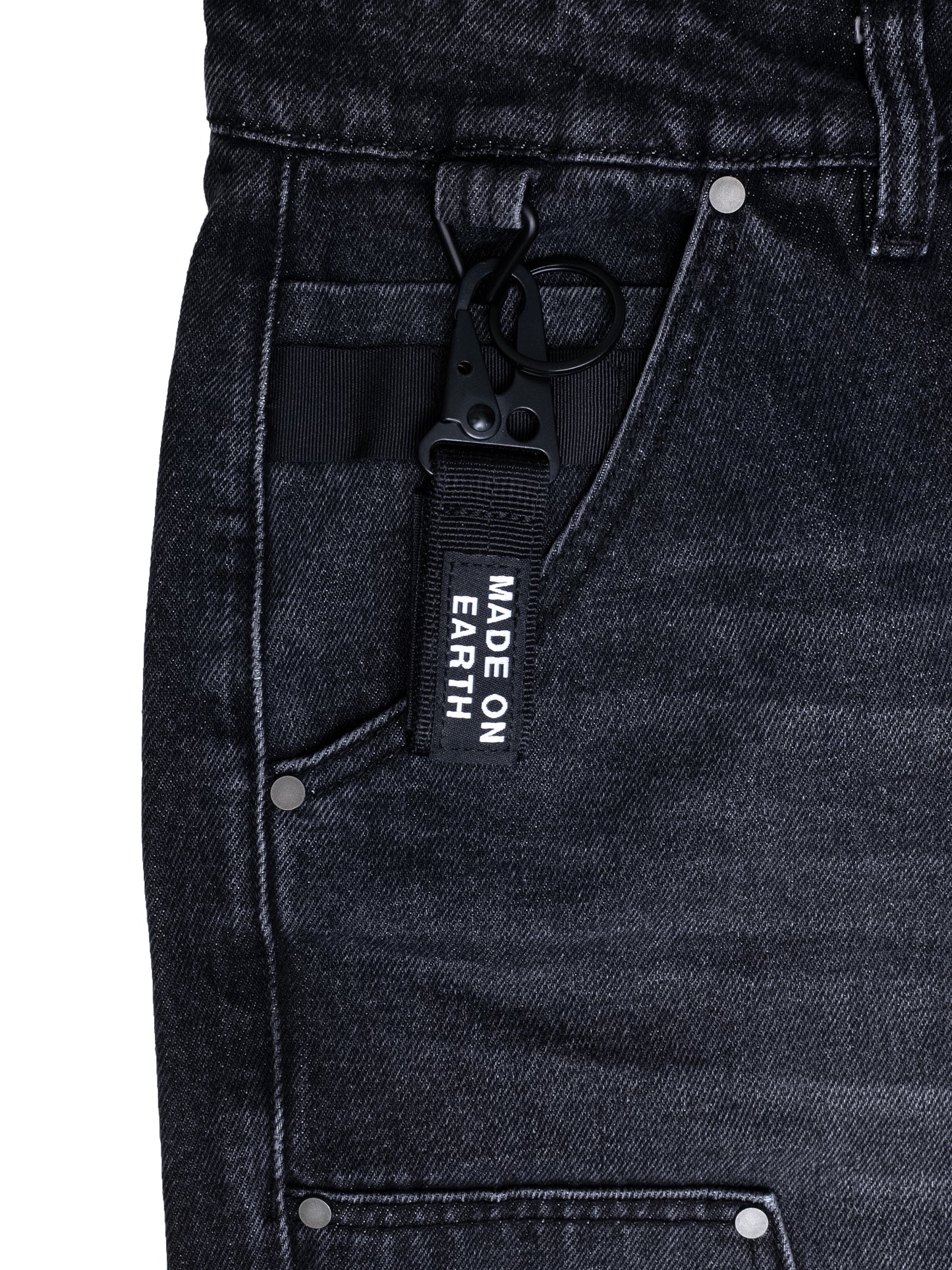 Washed Black Carpenter Pants
