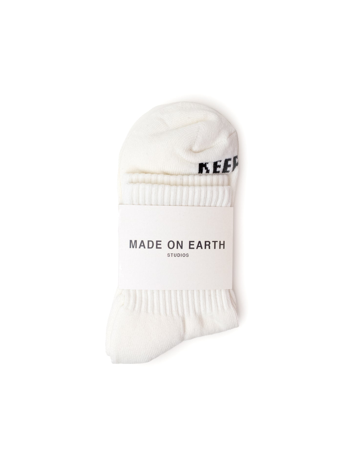 Quarter Crew Socks - Vintage White/Black