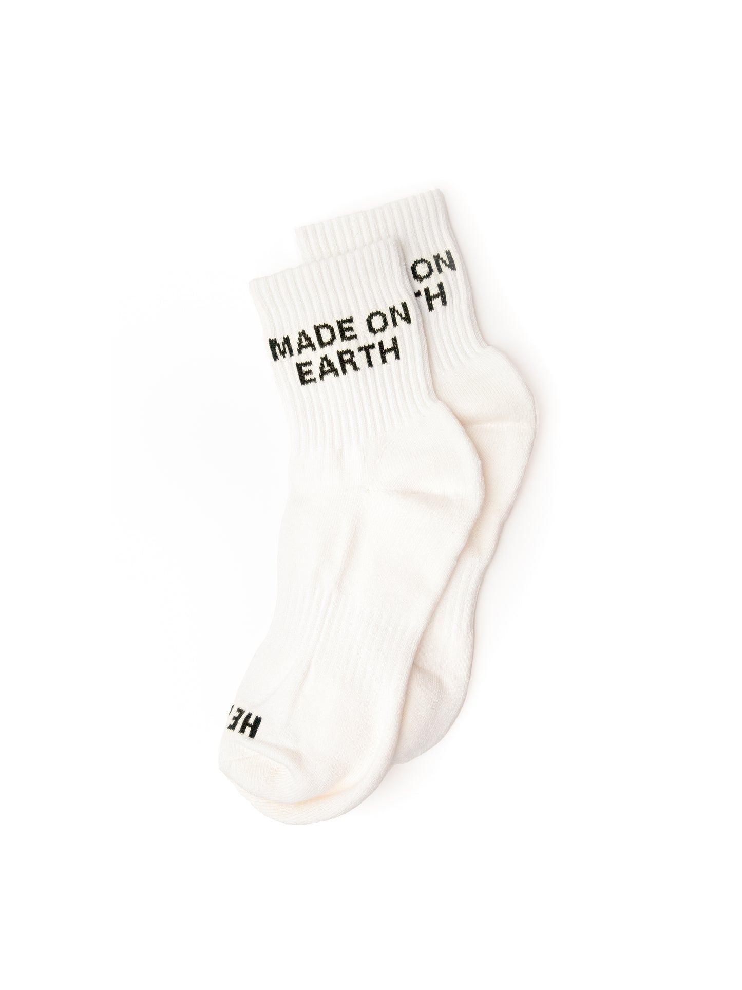 Quarter Crew Socks - Vintage White/Black
