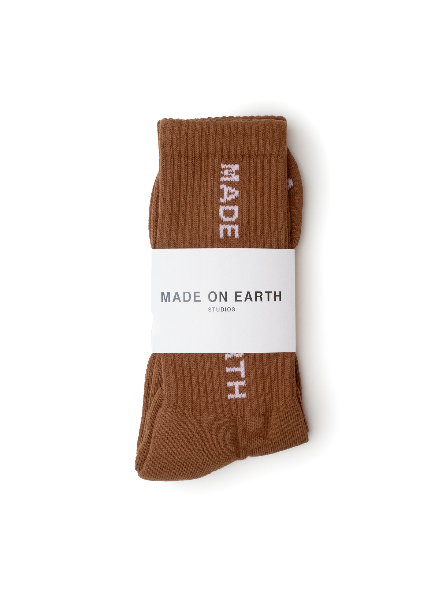 Crew Socks - Brown/Pink