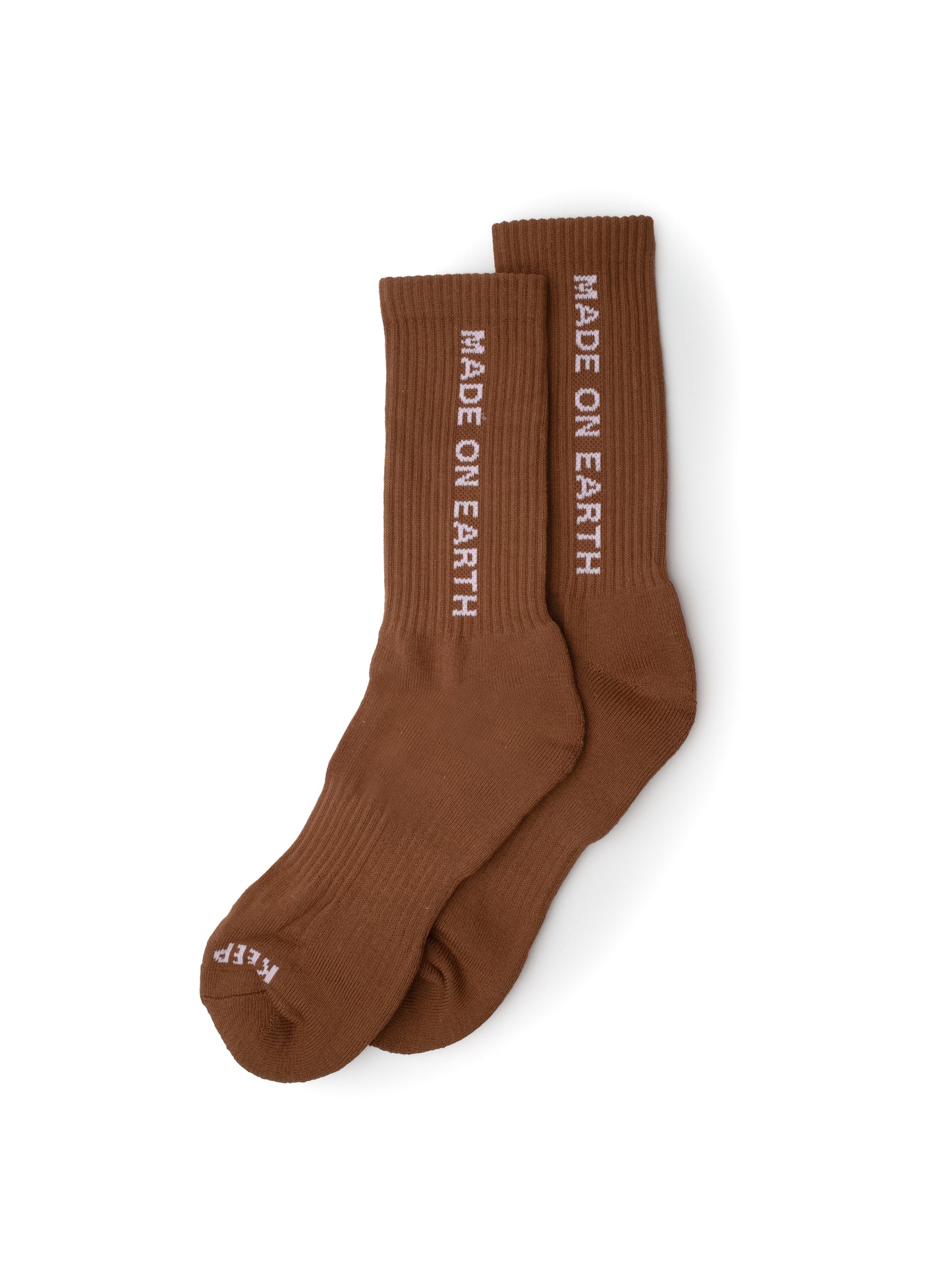 Crew Socks - Brown/Pink