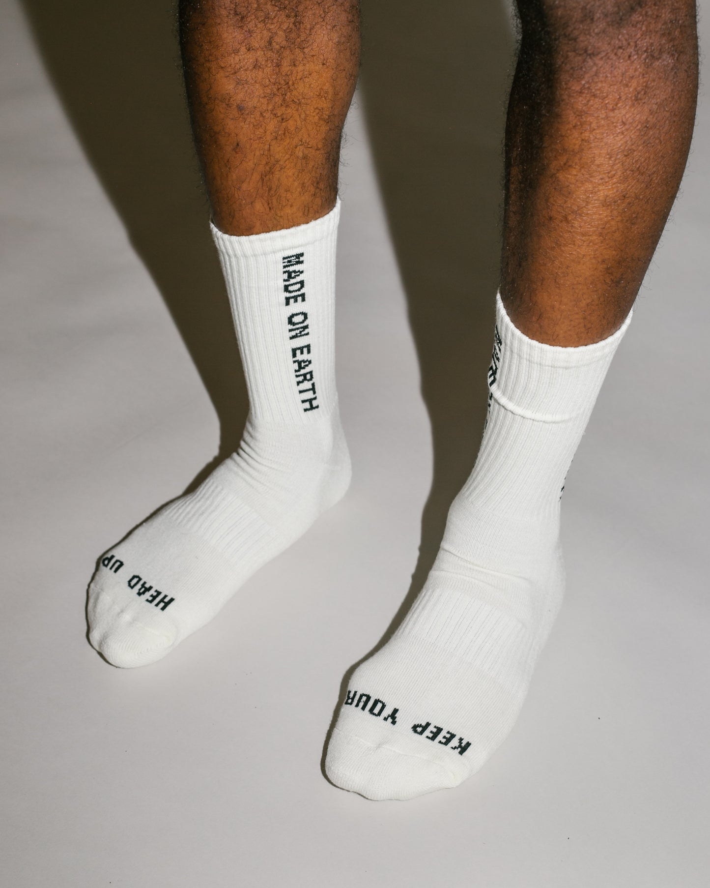 Crew Socks - Vintage White/ Black